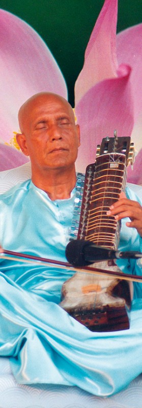 sri chinmoy esraj música meditação